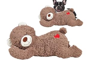 Luieonm Juguete calmante para Perros, Juguete para Cachorros de Latido del corazón, y Ayuda calmante para Mascotas, compañero de Dormir de Felpa para Mascotas, Animal de Peluche para