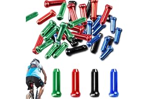 Trifletopia 100 bike cable end caps - bike parts, wire caps - made of aluminum alloy - suitable for road bikes and mountain bikes