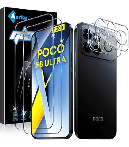 BROTECT Schutzglas für Xiaomi Poco F8 Ultra (NUR Kameraschutz) Schutzfolie Panzer Folie Glas Displayschutz Made in Germany [ 9H, Anti-Fingerprint