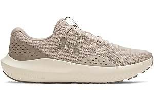 Under Armour UA Charged Surge 4 Chaussures de sport pour hommes, baskets légères et respirantes, couleur noir/gris anthracite/blanc