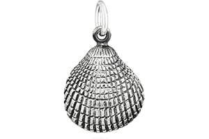 NKlaus Szczegółowo wykonana zawieszka do łańcuszka muszla Veneridae srebro próby 925 wisiorek 15283, Srebro szterlingowe