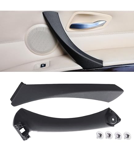 Cargaiter Housse De Levier De Vitesse Pour BMW Série 3 E90-E93 (2005-2013) - Cuir Synthétique, Couture Tricolore