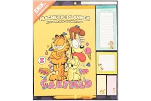 GRUPO ERIK Calendario Magnetico Nevera 2026 Garfield - Calendario Familiar 2026 pared : Planificador mensual con Iman | Incluye Pegatinas, Notas Adhesivas y Cuelga Fácil [16 MESES]