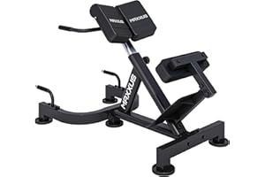 MAXXUS Hyperextension PRO - Panca per Schiena e Addominali Regolabile, Max. 180 kg, con fissaggio per le gambe, maniglie di sostegno - Addominali, Sedia Romana, Panca romana, multifunzionale, fitness