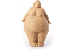 HAUCOZE Amoy-Art Figura Mujer Escultura Yoga Decorativa Dama Estatua Resina Regalo 27cm