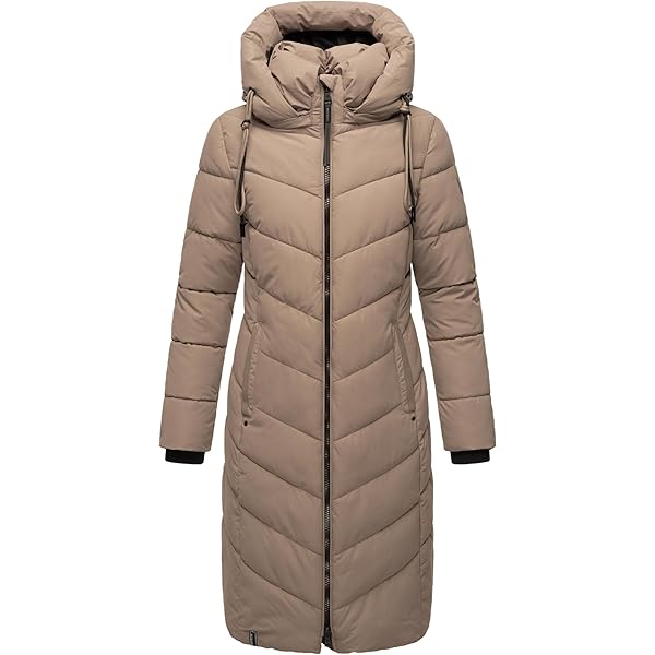 Navahoo Winterjas voor dames Warme gewatteerde lange mantel met