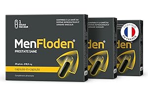 MenFloden – innovation pour une prostate saine. Formule liquide puissante à triple action. Cucurbita pepo, Serenoa repens, Flowens®. 1 gélule par jour. Testé en laboratoire (Lot de 3)