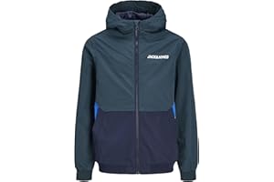 JACK & JONES Boy's Jjerush Blocking Hood Bomber Noos Jnr Jacket