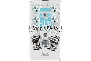 Rowin Pedal de guitarra con pedal de efecto Reverb Boost tamaño completo True Bypass RE-01