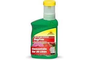 Neudorff BugFree Bug and Larvae Killer Concentrate – Against Biting and Sucking Insects Such as Bugs and aphids. Also Kills Eggs, Larvae and Adult pests, 250 ml
