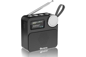Romicta DAB/DAB+ Radio mit Bluetooth 5.0, tragbares Digitalradio mit UKW, Farbdisplay, MicroSD-Karten-Slot, Wecker & Timer, wiederaufladbar, ideal für Zuhause & unterwegs