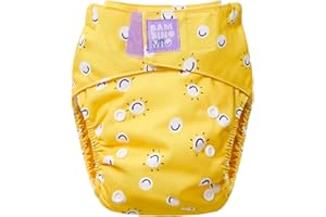 Bambino Mio, pañal reutilizable revolucionario - Sonrisa, pañal ecológico, lavable y sin químicos, desde recién nacido hasta niño pequeño, bebé