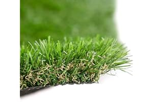 FLOORDIREKT Césped artificial Nantes | Alfombra de césped | Césped enrollado | Altura del pelo: 35 mm | Robusto y resistente a los rayos UV | Césped para balcón, terraza y jardín (50 x 50 cm)