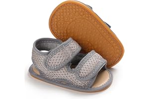 RVROVIC Baby Boys Girls Sandals Premium Soft Anti-Slip Rubber Sole Infant Summer Outdoor Shoes Toddler First Walkers