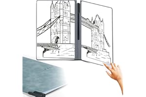 DSZEMIE A5 Small Whiteboard with Wiping Cloth and Pen Portable Reusable Dry Erase White Board Notebook Small Desk Accessories for Flipchart Study Draft Doodling Meeting Memo (Grey)