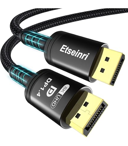 Cavo Mini DisplayPort To DisplayPort 2.1 - Supporto 16K@60Hz, 8K@144Hz, HDR, DSC1.2a, Lunghezza 2m - Foto 6