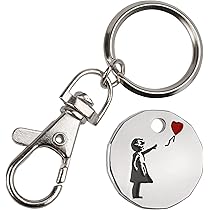 Pack Of 2 Trolley Coin Key Chains, Rude Gift, Supermarket Trolley - Foto 10