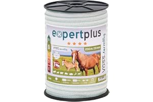 VOSS.farming Cinta conductora para Pastor eléctrico 200m, 20mm, Conductores: 1x0,20 Cobre + 3x0,20 INOX