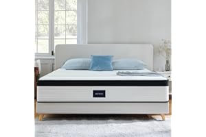 ‎MOLBLLY Molblly Matratze 140x200 cm 22cm Höhe 7-Zonen Federkernmatratze Orthopädische Taschenfederkernmatratze Matratzen mit Schaumstoff Schicht (Härtegrad H3-Mittelfeste)