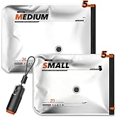 Vacbird 10 Vacuum Bags with Wireless Electric Vacuum Pump, 5 x 40 x 54 cm and 5 x 47 x 64 cm, Specially Designed for Luggage