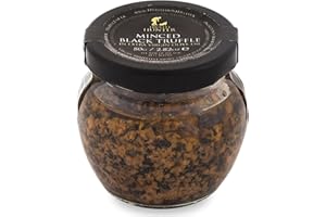 TruffleHunter - Truffe Noire Hachée - Truffes Conservées dans de l'Huile d'Olive Extra Vierge - 80g