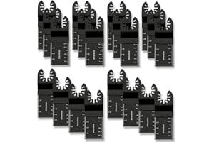 Jetcloud 10PCS Cuchillas Oscilantes Multiherramienta de Corte Acero Sierra para Madera Rápido Dientes de Carburo para Dremel Fein Multimaster Makita Bosch Mix Multitool Accesorios