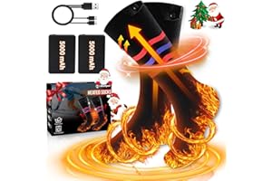 MULTPER Heated Socks, Upgraded Unisex Electric Socks Rechargeable, 5000mAh Large Battery Foot Warmers Heating Socks for Men Women Gifts, Ideal for Outdoors, Skiing, Camping, Hiking, Thanksgiving Christmas