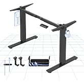 FLEXISPOT Electric Standing Sitting Desk, Black | Standing Sitting Desk Frame, 73.5-118 cm, Anti-Collision, 4 Memories & Prac
