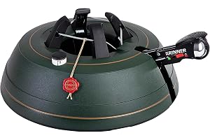 KRINNER® Ultra Grip XL julgransstativ, julgransstativ inkl. enkellinteknik, fotpedal med säkerhetsklocka och 4,5 liter vattentank för trädhöjd upp till 3,0 m, tillverkad i Tyskland 94245, grön (matt)