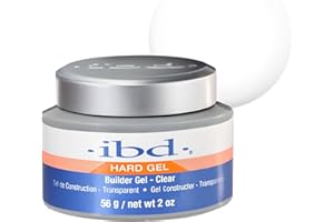 IBD Hard Gel - UV Builder Gel Clear, 56 g - MADE IN USA - Najwyższej jakości żel budujący do paznokci żelowych