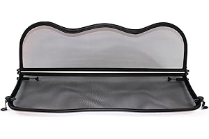 TIEF-TECH TiefTech Deflector de Viento para Mini F57 Descapotable (2015 en adelante) - Plegable - con Cierre Rápido - Negro | Deflector de Viento | Deflector de Aire | Parabrisas para descapotable