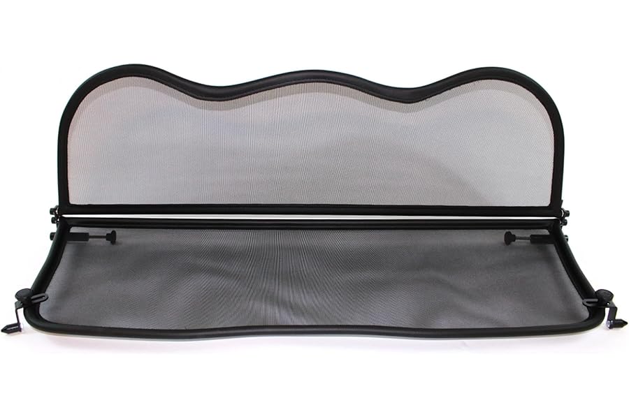 GermanTuningParts Wind Deflector for Mini F57 (2015 Onwards) - Foldable - with Quick Fastener - Black | Windstop | Wind Blocker