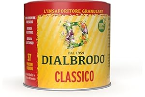 DIALBRODO Classico, Insaporitore Vegetale Granulare, Ideale per Sughi, Insalate e Secondi Piatti, con Ortaggi Freschi, Barattolo da 150gr