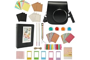 ZUIKAKU 13 in 1 Mini 11 Accessories Compatible with Fujifilm Instax Mini 11 Instant Film Camera-(Black)
