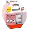 tesa Masking Tape WALLPAPER - Thin Painter's Tape for Precise Masking - Suitable for Sensitive Interior Surfaces - 2x 25 m x 25 mm - Pink