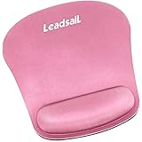 LeadsaiL Mouse Mat Gaming Mouse Pad with Wrist Support, Non-slip Rubber base, Waterproof Surface Mousepads with Wrist Rest, C