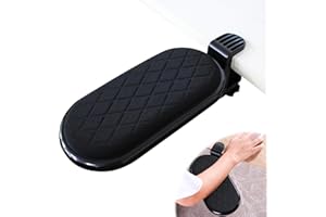 JINMINAMZ Podłokietnik na biurko, regulowany podłokietnik biurkowy, rozszerzenie biurka komputerowego, ergonomiczna podpórka pod nadgarstki do komputera do domu i biura, czarny