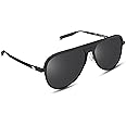 REACTR Eyewearlabs l Polarized Sunglasses For Men For Driving Sports and Adventure l Black Lens l 100% UV Protected l Large l CGuztagBlackC1 l EL1018
