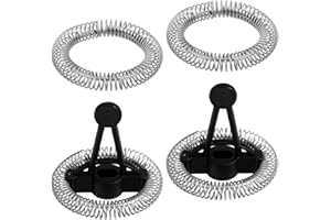 PENITUE 4pz Ricambio Montalatte per Ovetedot Secura, 2pz Ricambio Montalatte Elettrico e Fruste Vapore e 2pz Anelli a Molla per Ovetedot Secura MMF-809-WH MMF-809-BL