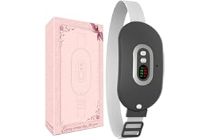 Cuscinetto Riscaldante Mestruale Portatile-OVIFM Menstrual Heating Pad Elettrico Fascia Riscaldante Dolori Mestruali Cuscinetto e 3 Temperature Regolabili Pain Relief Lombare/Schiena/Crampi(Nero)