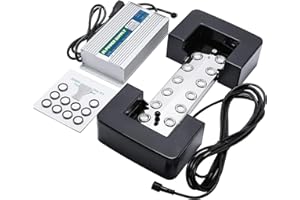 Mxmoonant Mist Maker 12 Head Ultrasonic Fogger 8.4L/H Mist Humidifier with A Buoy and 400W Power Supply for Horticulture Scenic Landscape Vegetable Preservation Magical Atmosphere (12-head Mist Maker)