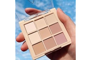 HAORQEE Pink Eyeshadow Palette, Nude Matte Eye Shadow Pallets for Women Brown White Long Lasting Highly Pigmented Waterproof Smokey Neutral Eye Shadows Palettes Makeup Gifts for Women and Girls