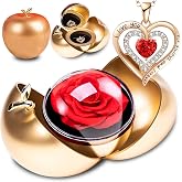 goldmiky Caja de Rosas Rojas Conservadas, Regalos de Amor para Forever Roses, San Valent&iacute;n, Regalo Mujer per Navidad,D&iacute;a de L