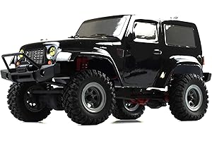 Amewi AMXRock Crawler AM24 Ranger 4WD 1:24 RTR Negro RC Control Remoto