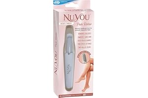 JML NuYou Pedi Roller - Electric Foot File Hard Skin Remover for Calluses, Cracked, Rough and Dry Skin - Pedicure Tools for Heels, Toes and Balls of Feet - 2 Speeds, Coarse and Fine Heads, LED Light