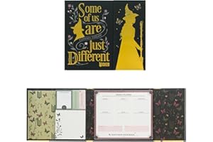 Grupo Erik Planificador Semanal Escritorio Wicked 2-6 tamaños notas adhesivas bonitas + Planificador semanal Cierre Magnetico: Papeleria bonita y material escolar oficina, Glinda Wicked