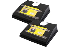 Nti 2 x MARKSMAN Heavy Duty DRAIN COVER | BLACK | Garden Gutter Pipe Guard | Outdoor Tidy | Leaves Debris Protector | Avoid Drainage Blockages Downspouts DIY Plumbing Home Fixtures UK FREE P&P