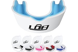 LOCKED DOWN ATHLETICS Gum Shield for Rugby, MMA, Hockey, Boxing and More - Premium Multi Layer Slim Fit Sports Mouth Guard - Ultimate Protection for Men and Women (Ages 12+) Maximum Safety for Sports