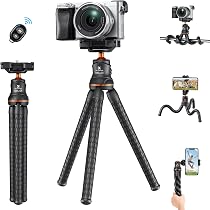 Sabrent Treppiede Flessibile Universale Ottopus - Per Smartphone, GoPro E Action Cam - Con Testa A Sfera E Adattatori - 2