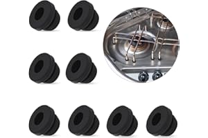 UTXN 8 Stück Herdtülle, Topfträgergummis, Gummitülle, Rv-Herdtüllen, Rostfüße, Herdgummifüße für Rv-Herde, kompatibel mit Dometic, Smev und Thetford 5-mm-Stangen